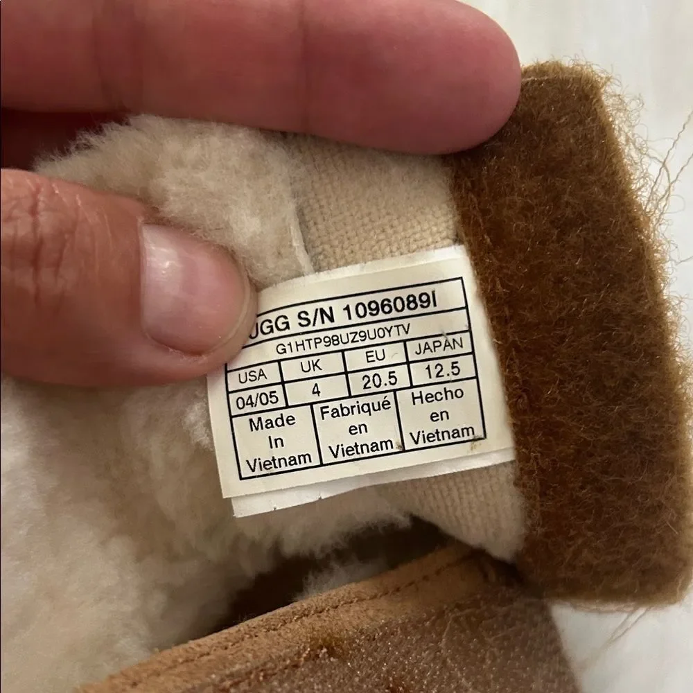 UGG Tan Shearling-Lined Boots kids